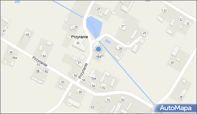 Przyranie, Przyranie, 56a, mapa Przyranie