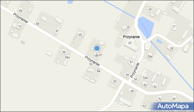 Przyranie, Przyranie, 64, mapa Przyranie