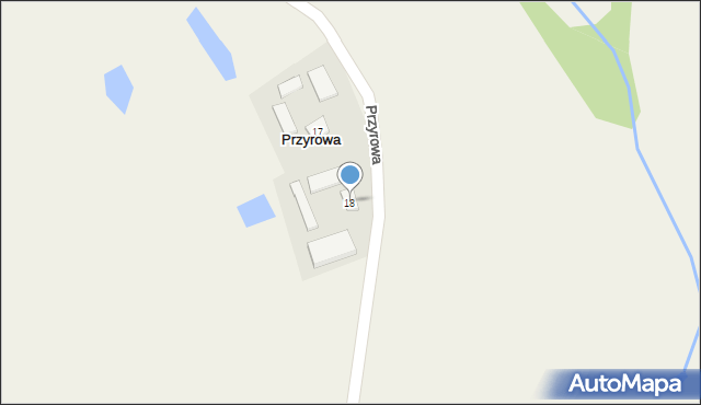 Przyrowa, Przyrowa, 18, mapa Przyrowa