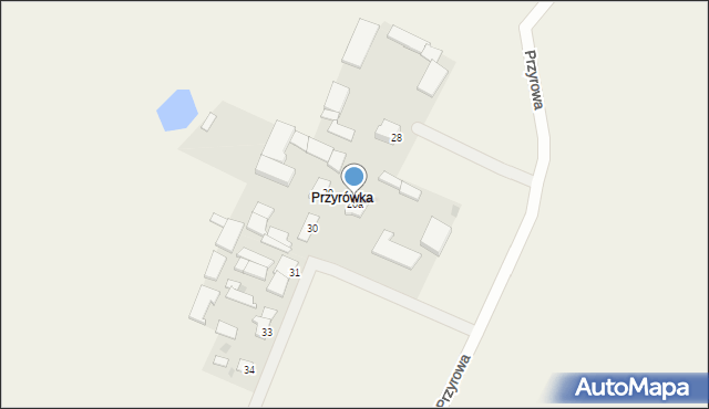 Przyrowa, Przyrowa, 20a, mapa Przyrowa