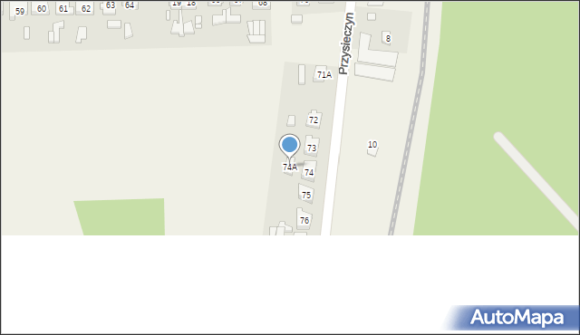 Przysieczyn, Przysieczyn, 74A, mapa Przysieczyn