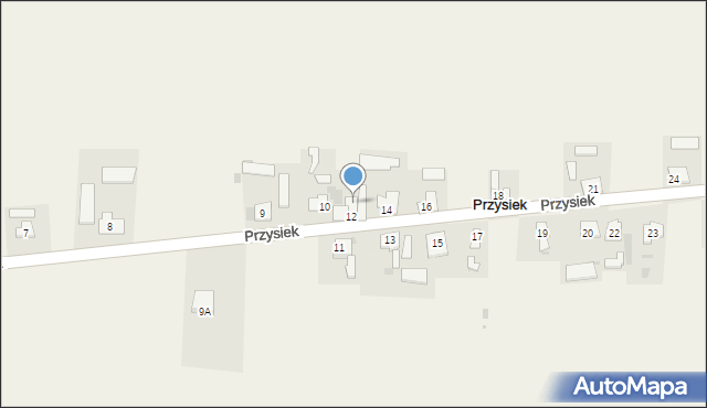 Przysiek, Przysiek, 12/2, mapa Przysiek
