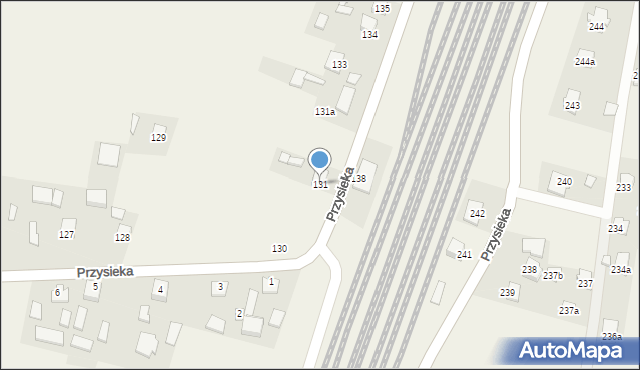 Przysieka, Przysieka, 131, mapa Przysieka