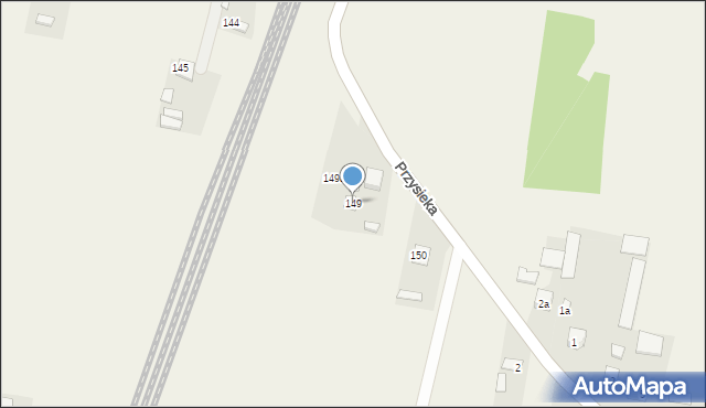 Przysieka, Przysieka, 149, mapa Przysieka