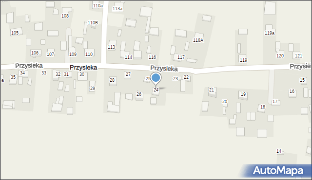 Przysieka, Przysieka, 24, mapa Przysieka