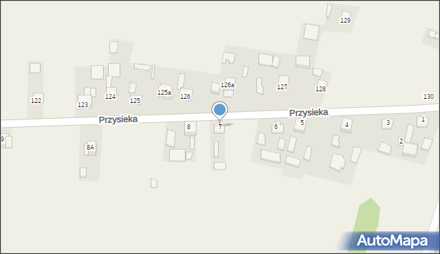 Przysieka, Przysieka, 7, mapa Przysieka