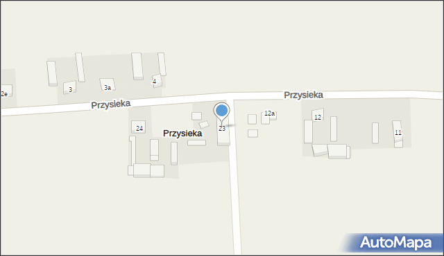 Przysieka, Przysieka, 23, mapa Przysieka