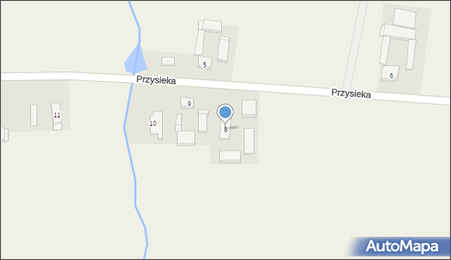 Przysieka, Przysieka, 8, mapa Przysieka