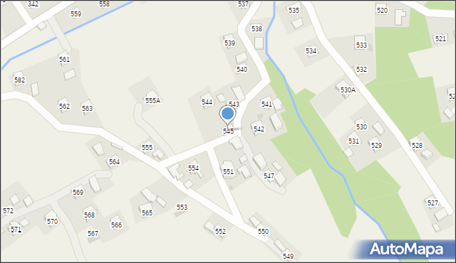 Przysietnica, Przysietnica, 545, mapa Przysietnica