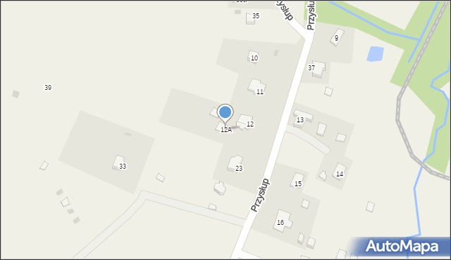 Przysłup, Przysłup, 12A, mapa Przysłup