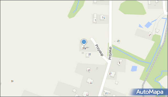 Przysłup, Przysłup, 35a, mapa Przysłup
