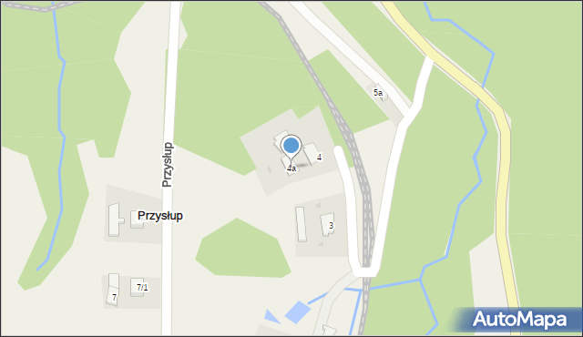 Przysłup, Przysłup, 4a, mapa Przysłup