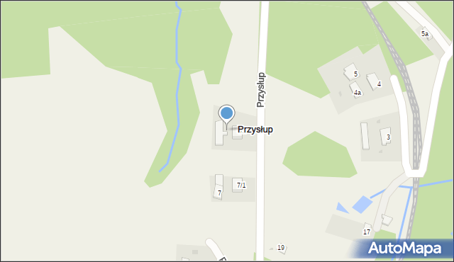 Przysłup, Przysłup, 6/1a, mapa Przysłup
