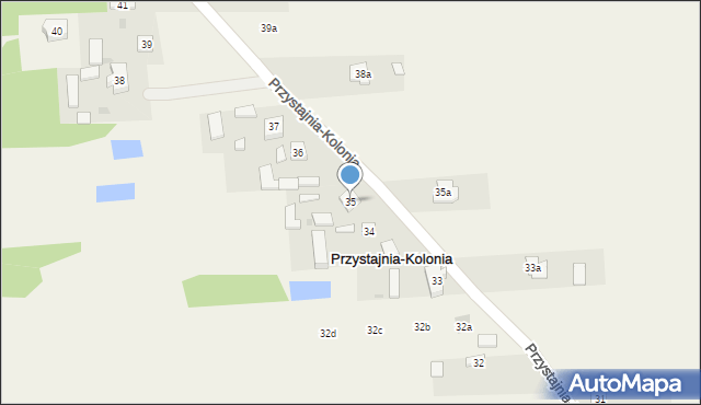 Przystajnia-Kolonia, Przystajnia-Kolonia, 35, mapa Przystajnia-Kolonia