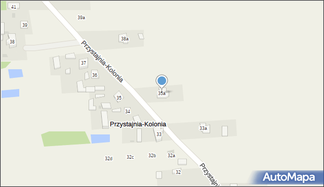 Przystajnia-Kolonia, Przystajnia-Kolonia, 35a, mapa Przystajnia-Kolonia