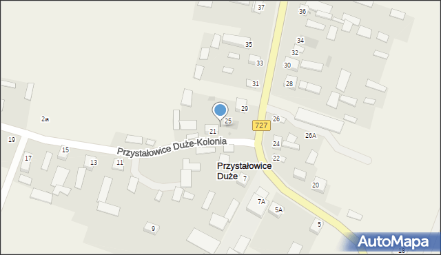 Przystałowice Duże, Przystałowice Duże, 23, mapa Przystałowice Duże