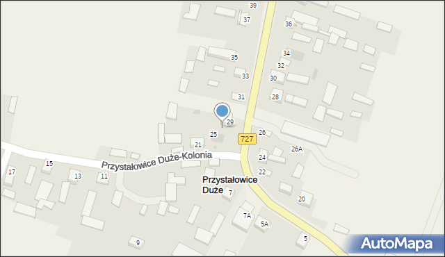 Przystałowice Duże, Przystałowice Duże, 27, mapa Przystałowice Duże