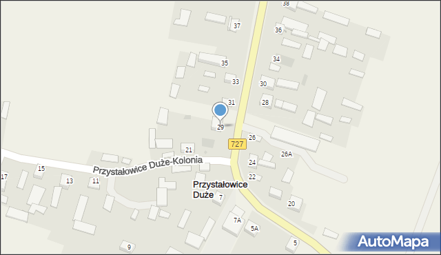 Przystałowice Duże, Przystałowice Duże, 29, mapa Przystałowice Duże