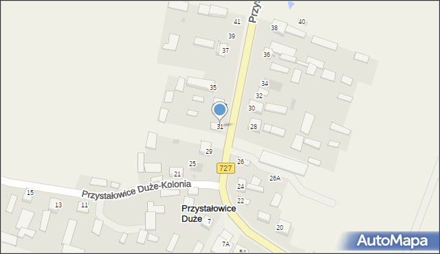 Przystałowice Duże, Przystałowice Duże, 31, mapa Przystałowice Duże