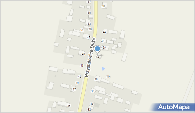 Przystałowice Duże, Przystałowice Duże, 42, mapa Przystałowice Duże