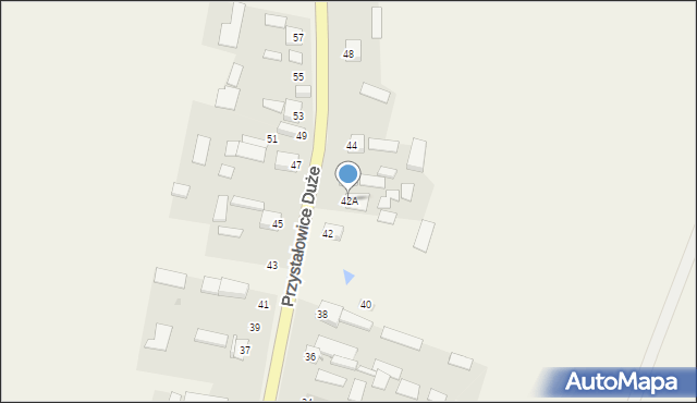Przystałowice Duże, Przystałowice Duże, 42A, mapa Przystałowice Duże