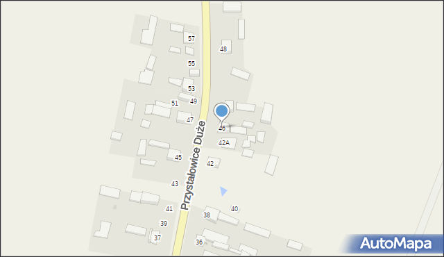 Przystałowice Duże, Przystałowice Duże, 46, mapa Przystałowice Duże