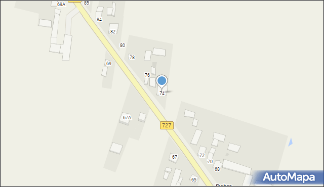 Przystałowice Duże, Przystałowice Duże, 74, mapa Przystałowice Duże