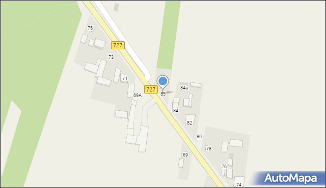 Przystałowice Duże, Przystałowice Duże, 85, mapa Przystałowice Duże