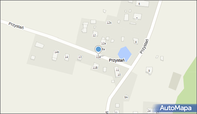 Przystań, Przystań, 11a, mapa Przystań