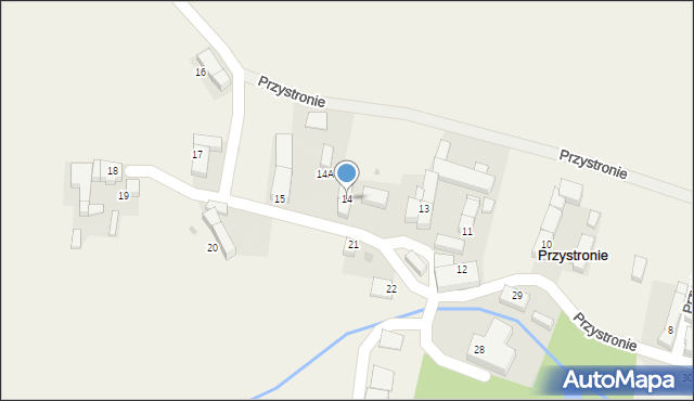 Przystronie, Przystronie, 14, mapa Przystronie