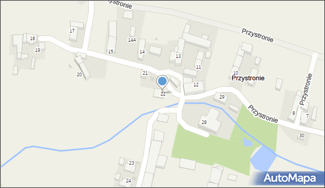 Przystronie, Przystronie, 22, mapa Przystronie