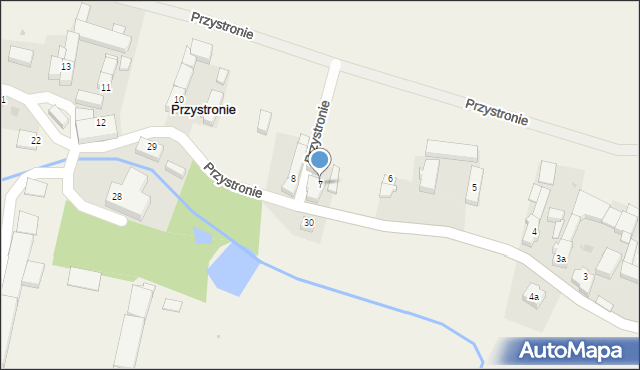 Przystronie, Przystronie, 7, mapa Przystronie