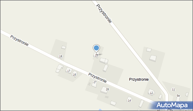 Przystronie, Przystronie, 15, mapa Przystronie