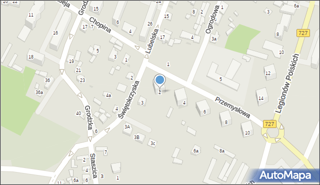 Przysucha, Przemysłowa, 2, mapa Przysucha