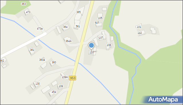 Przytkowice, Przytkowice, 110, mapa Przytkowice