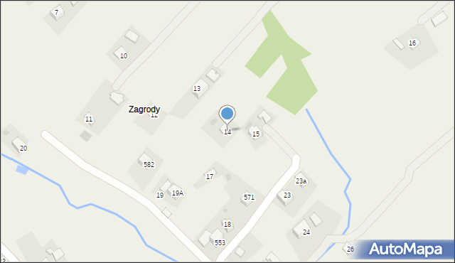 Przytkowice, Przytkowice, 14, mapa Przytkowice