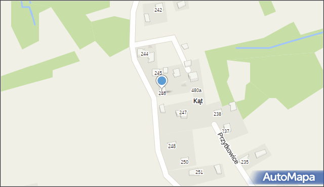 Przytkowice, Przytkowice, 246, mapa Przytkowice