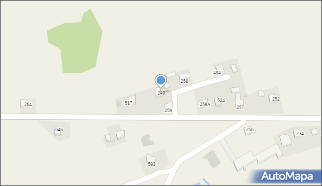 Przytkowice, Przytkowice, 249, mapa Przytkowice