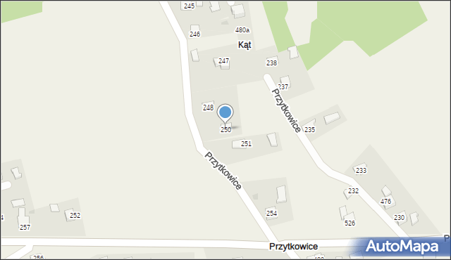 Przytkowice, Przytkowice, 250, mapa Przytkowice