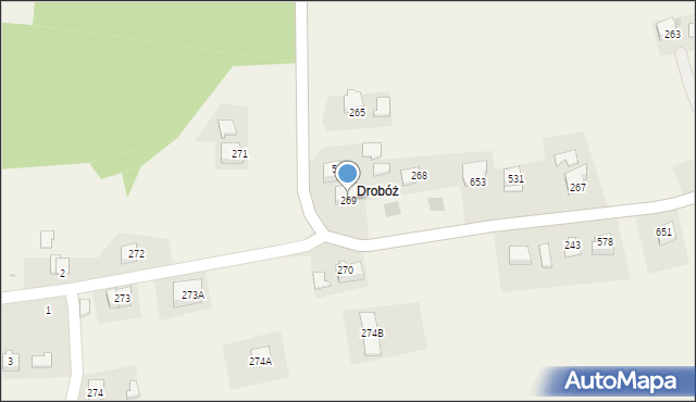 Przytkowice, Przytkowice, 269, mapa Przytkowice