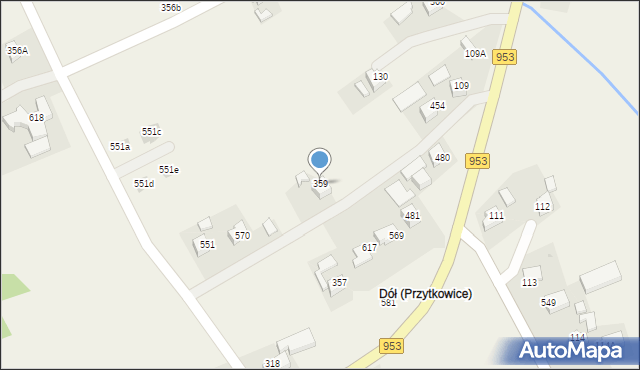 Przytkowice, Przytkowice, 359, mapa Przytkowice