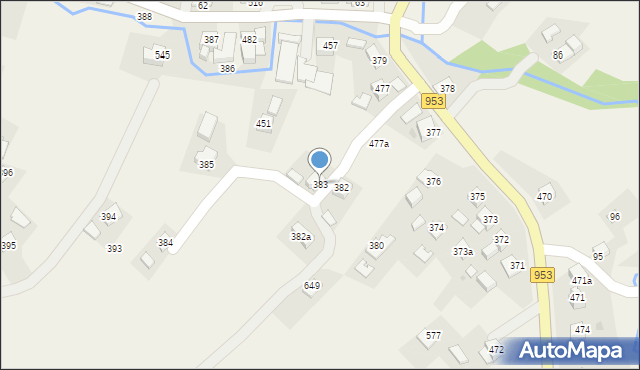 Przytkowice, Przytkowice, 383, mapa Przytkowice