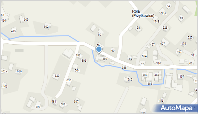 Przytkowice, Przytkowice, 390, mapa Przytkowice