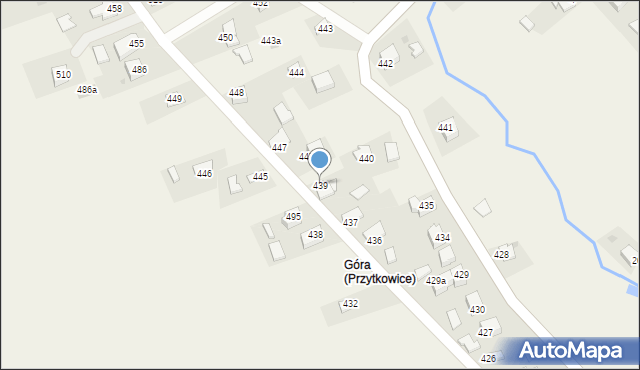 Przytkowice, Przytkowice, 439, mapa Przytkowice