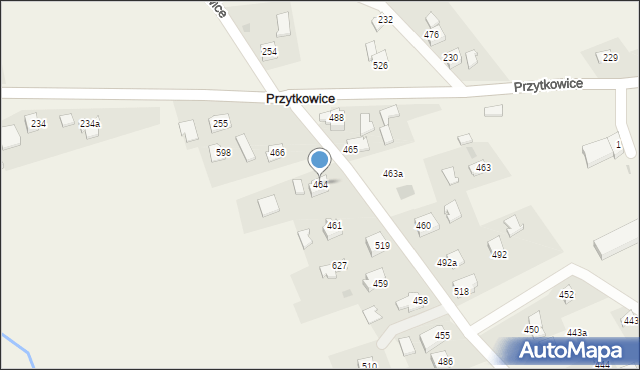 Przytkowice, Przytkowice, 464, mapa Przytkowice