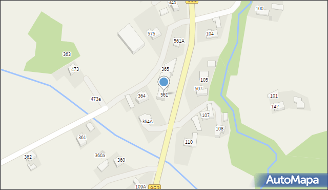 Przytkowice, Przytkowice, 561, mapa Przytkowice