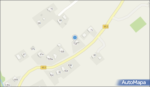 Przytkowice, Przytkowice, 71a, mapa Przytkowice