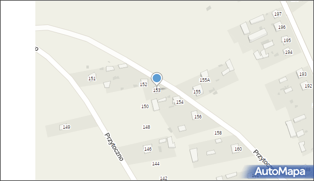 Przytoczno, Przytoczno, 153, mapa Przytoczno