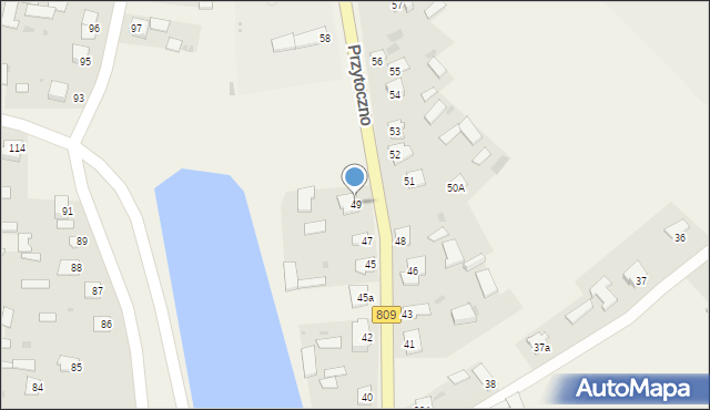 Przytoczno, Przytoczno, 49, mapa Przytoczno