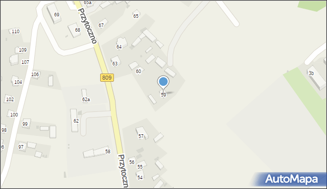 Przytoczno, Przytoczno, 59, mapa Przytoczno